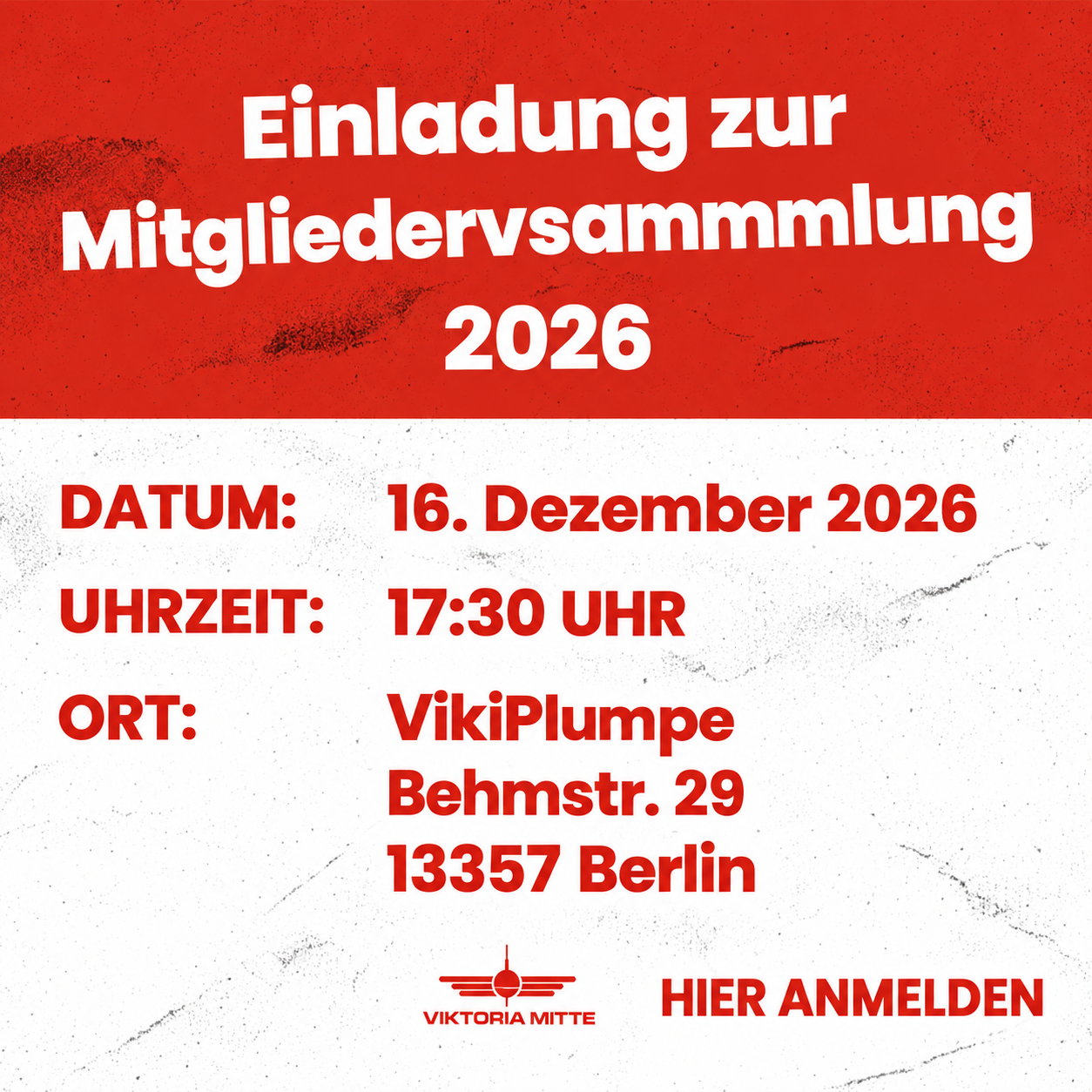 Lire la suite à propos de l’article Mitgliederversammlung 2026